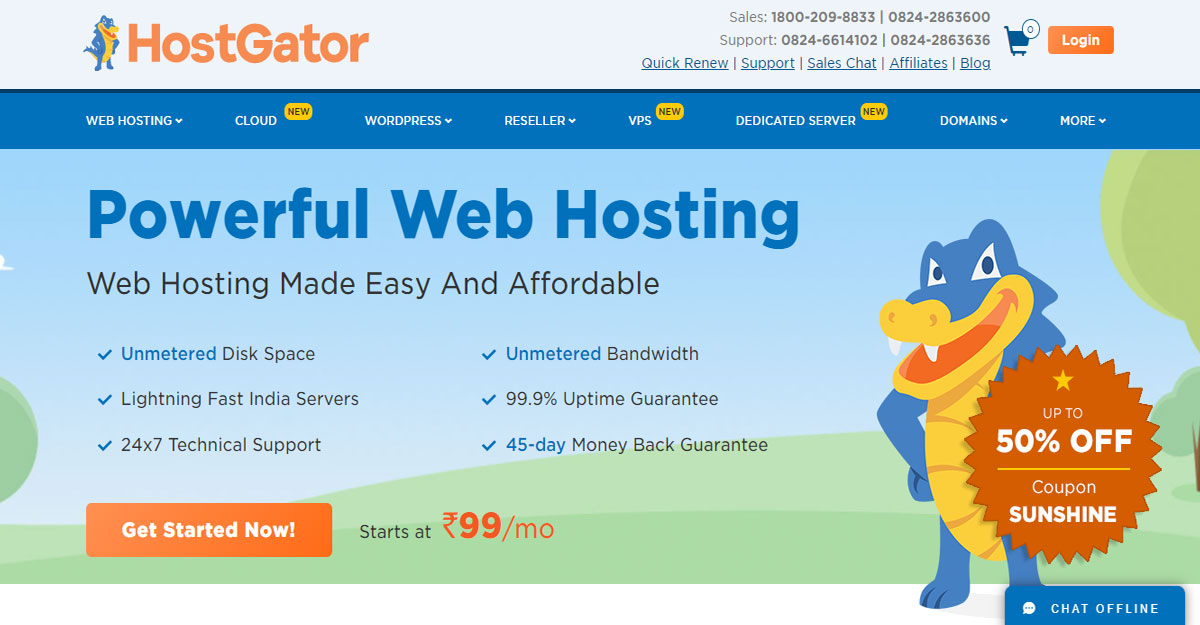 Hostgator Web Hosting