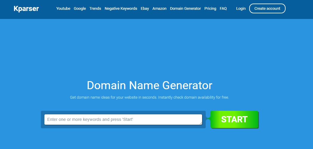 Kparser Domain Name Create